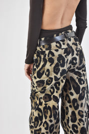 Pantalone balloon maculato