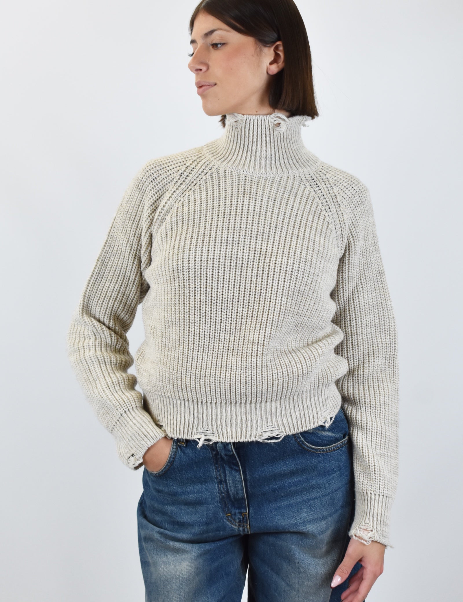 Maglia lupetto rotture