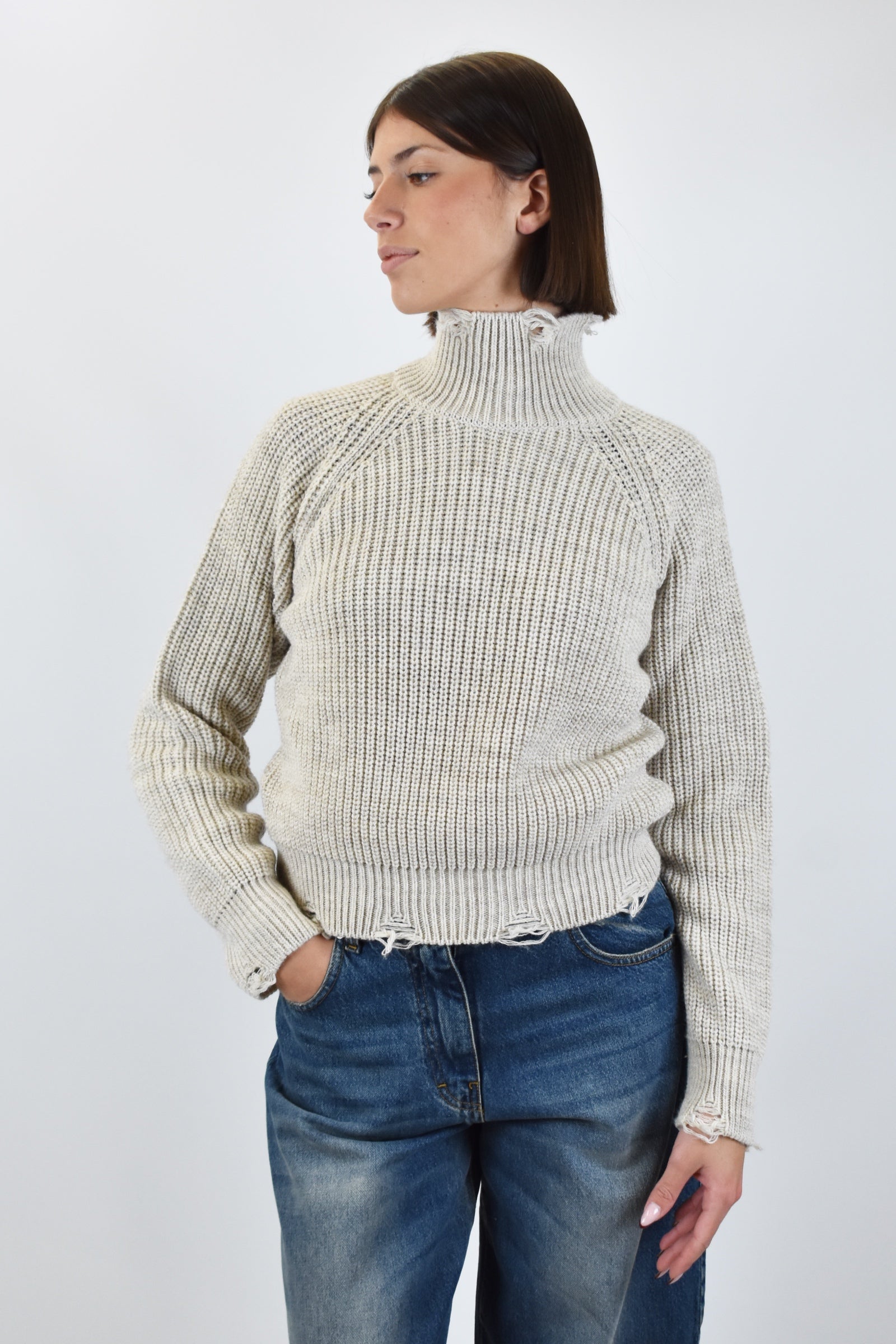 Maglia lupetto rotture