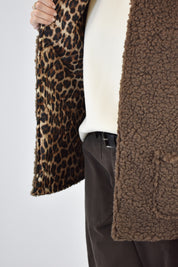 Gilet teddy fodera maculata