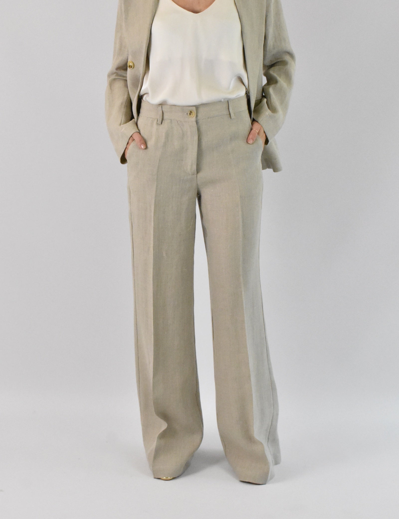 Pantalone palazzo lino