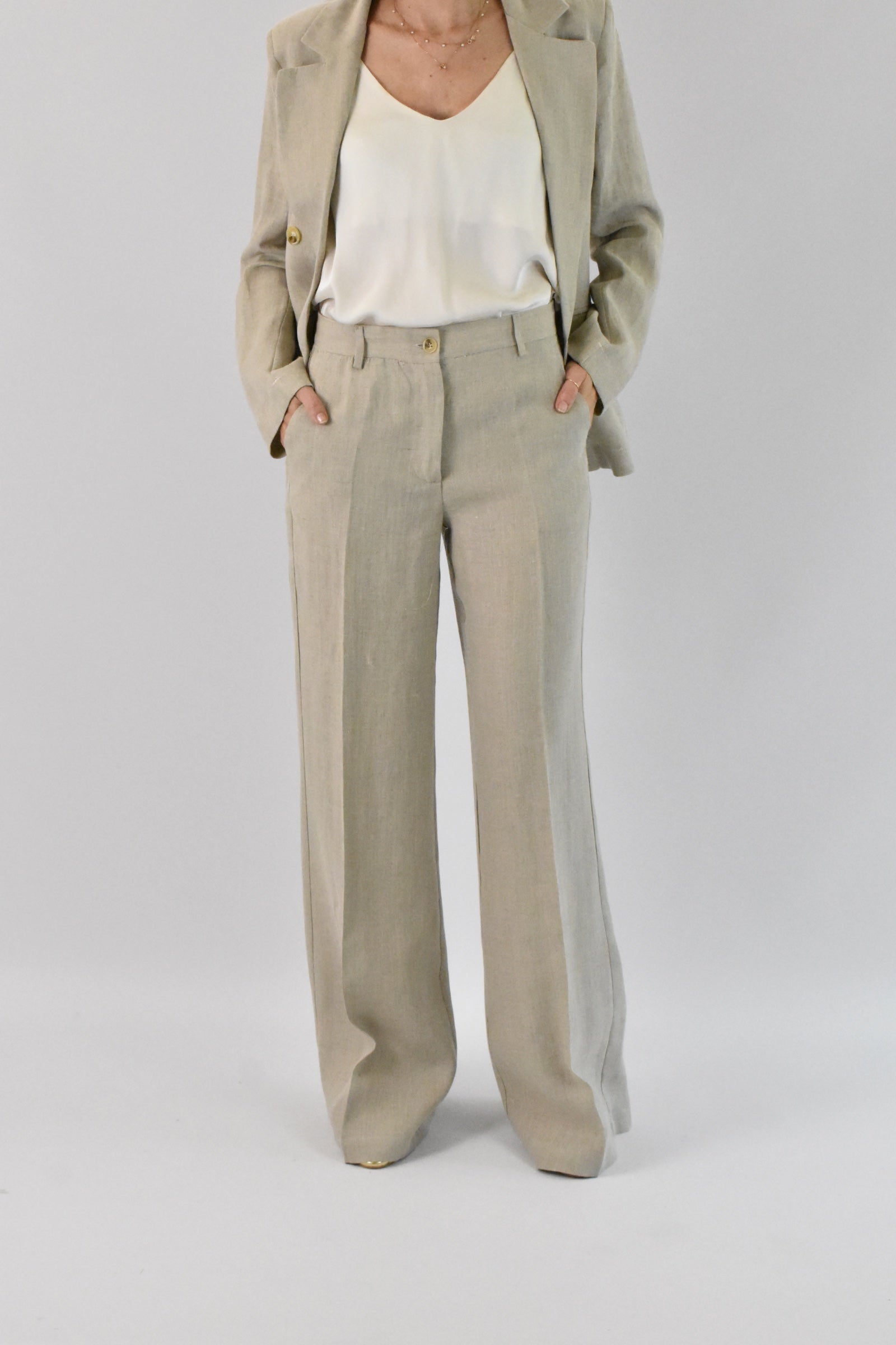 Pantalone palazzo lino