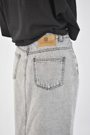 Gonna denim spacco