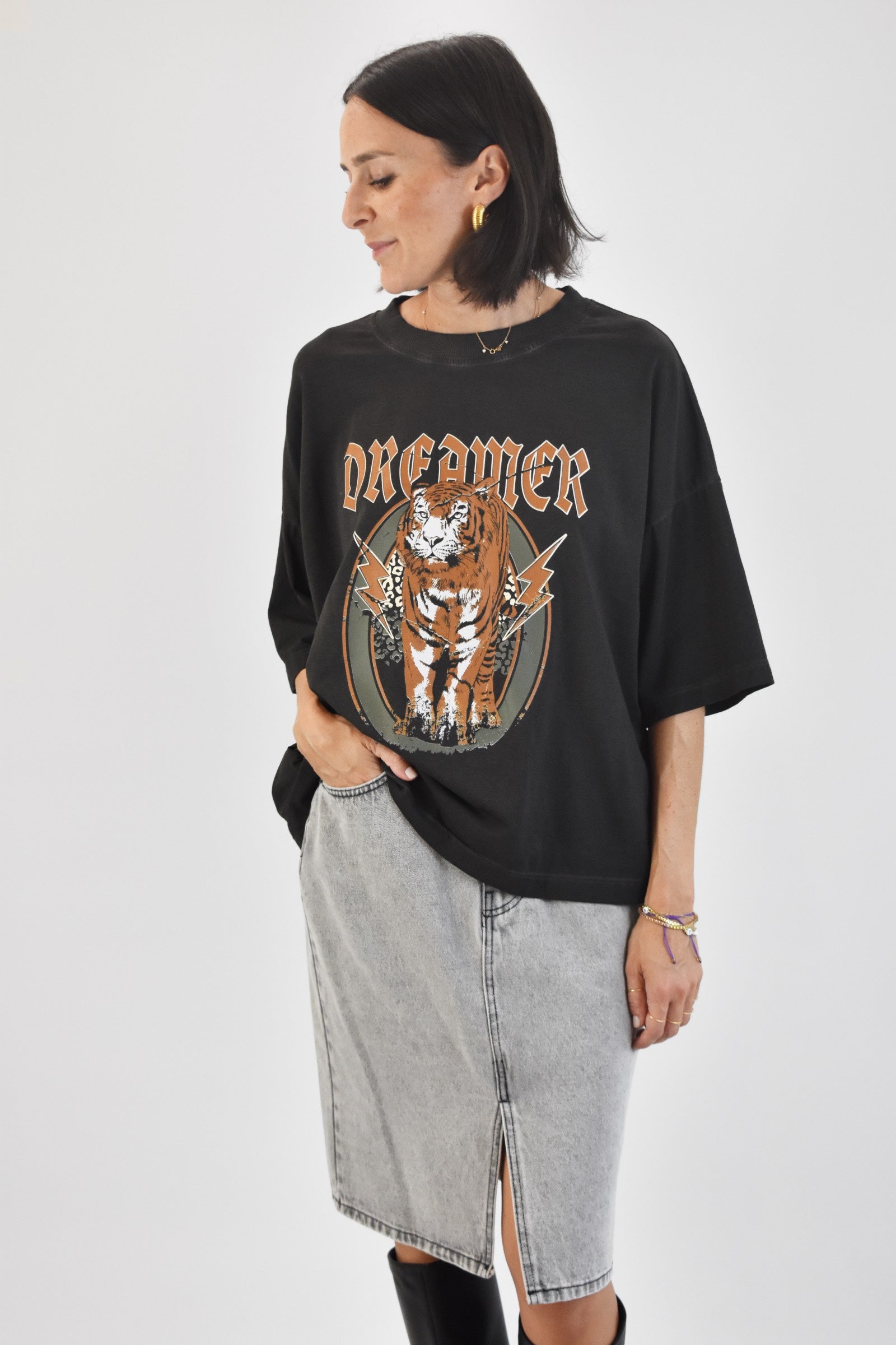 T-shirt over VINTAGE
