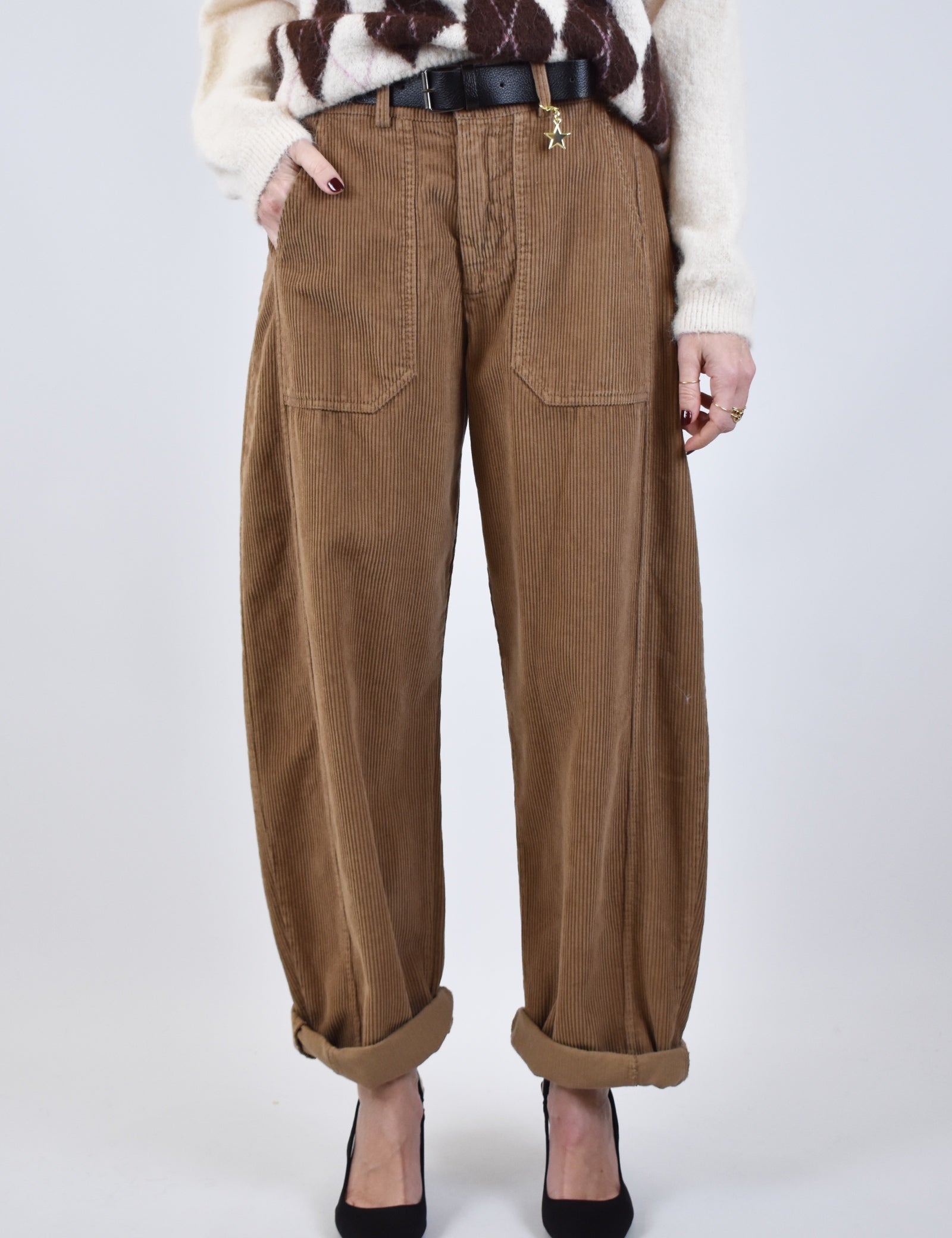 Pantalone velluto ovetto
