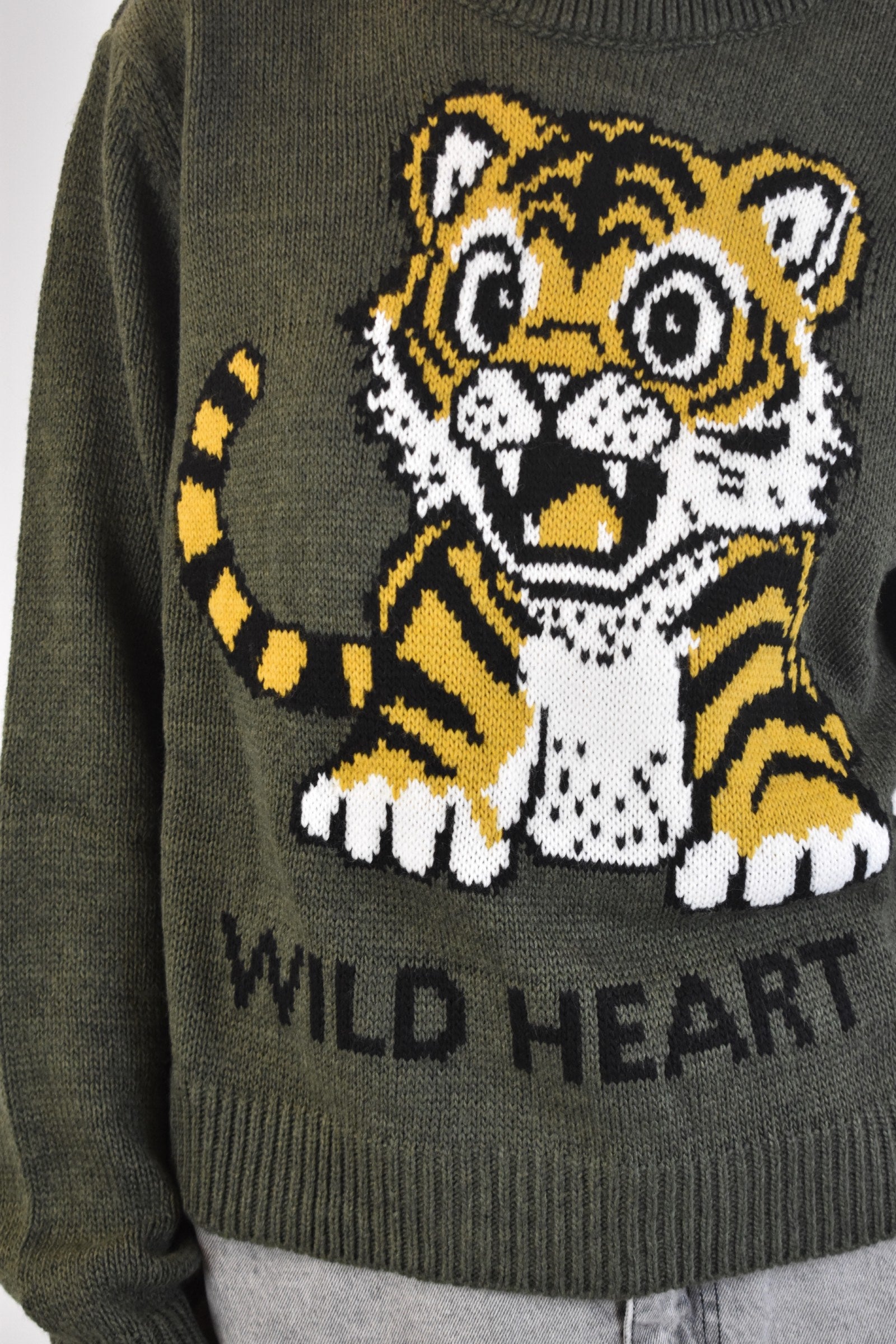 Maglia intarsio tigre