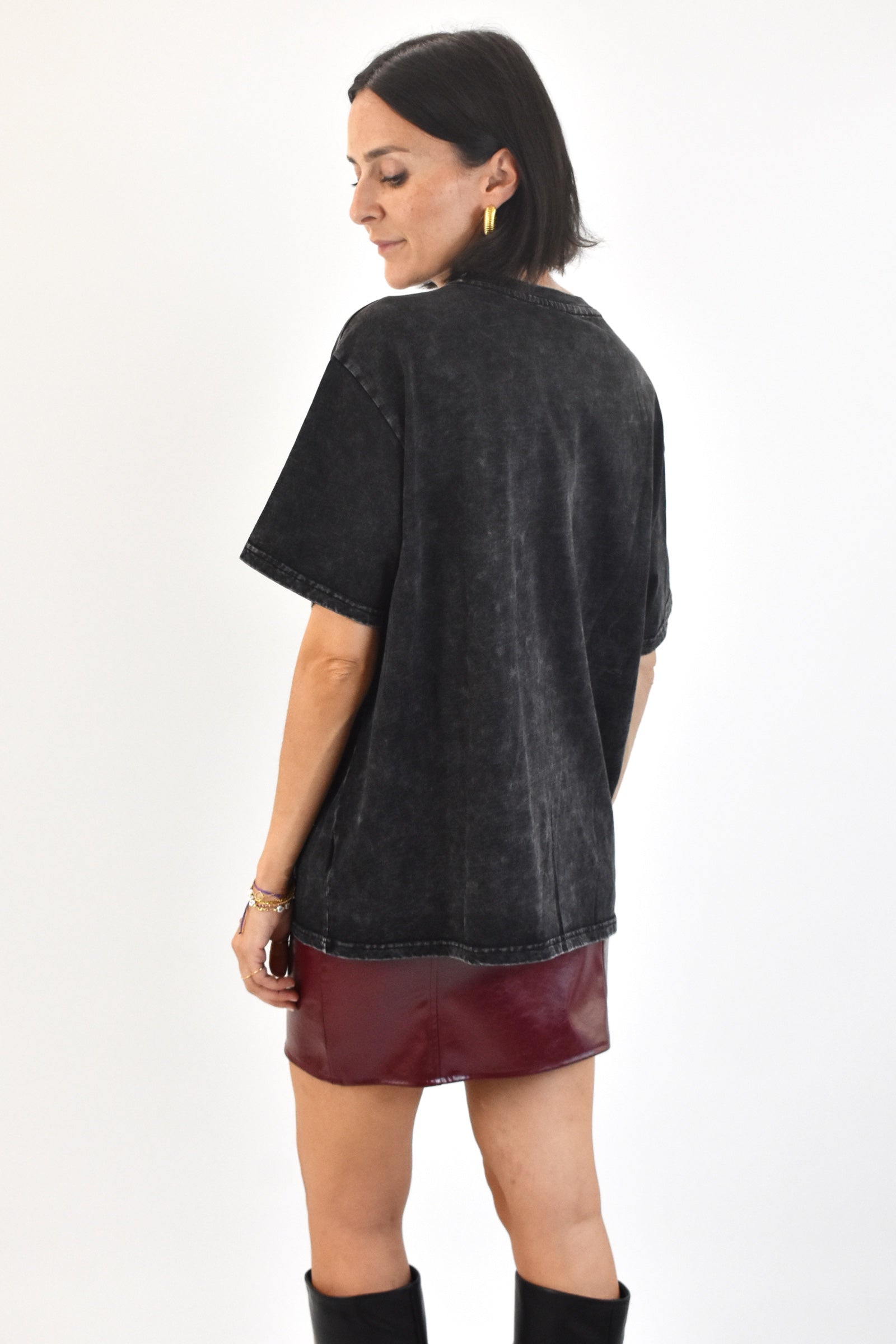 T-shirt stone con strass