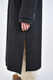 Cappotto doppiopetto cappuccio