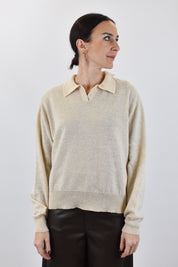 Maglia polo 80% lana