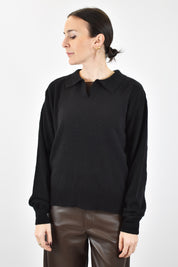 Maglia polo 80% lana