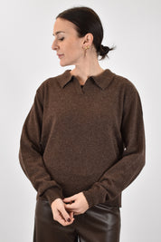 Maglia polo 80% lana