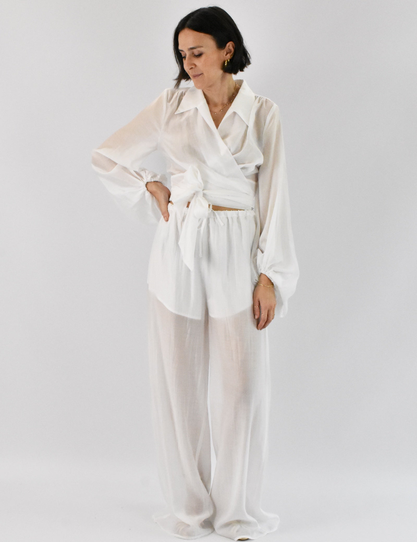Blusa portafoglio