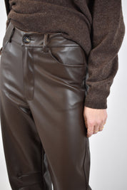 Pantalone balloon ecopelle