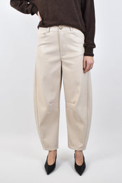 Pantalone balloon ecopelle