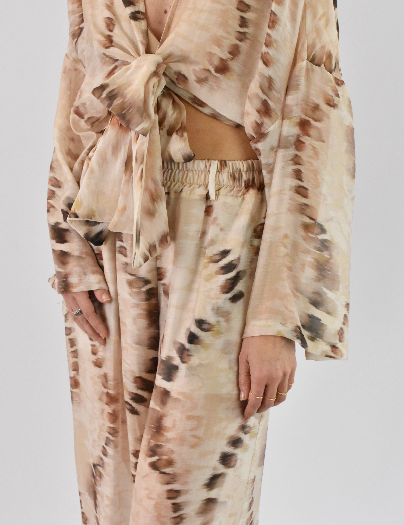 Pantalone palazzo fantasia