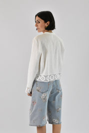 Camicia con sangallo