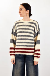 Maglia rigata bicolor