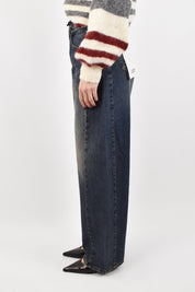 Jeans da donna modello LUCY HaveOne, balloon fit, lavaggio leggermente invecchiato, casual chic, articolo pls-p352
