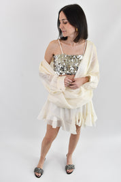 Camicia con top paillettes