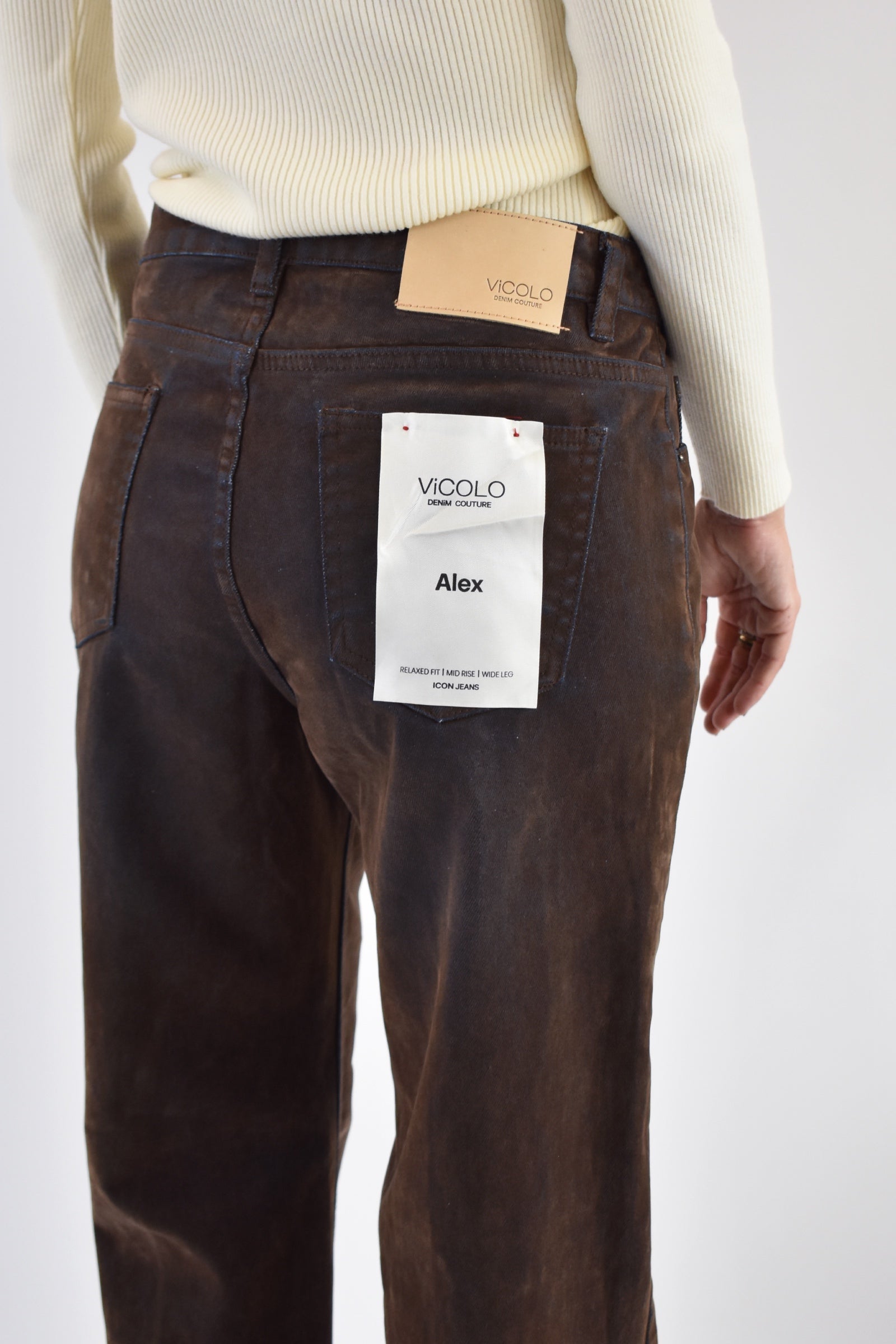 Jeans ALEX floccato relax fit