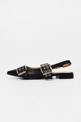 Ballerina buckle slingback