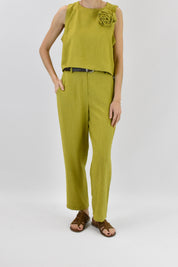 Pantalone fluido con cintura
