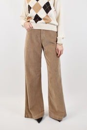 Pantalone maxi tasca velluto