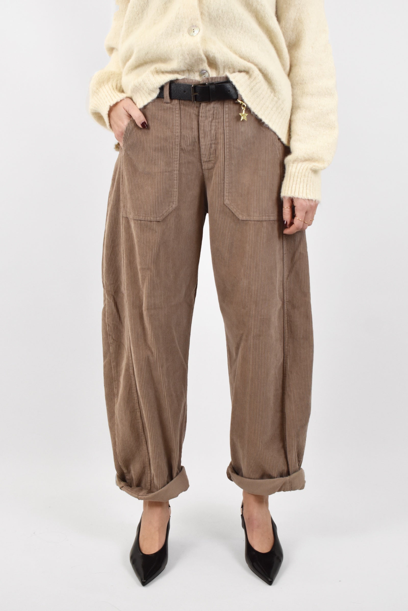 Pantalone velluto ovetto