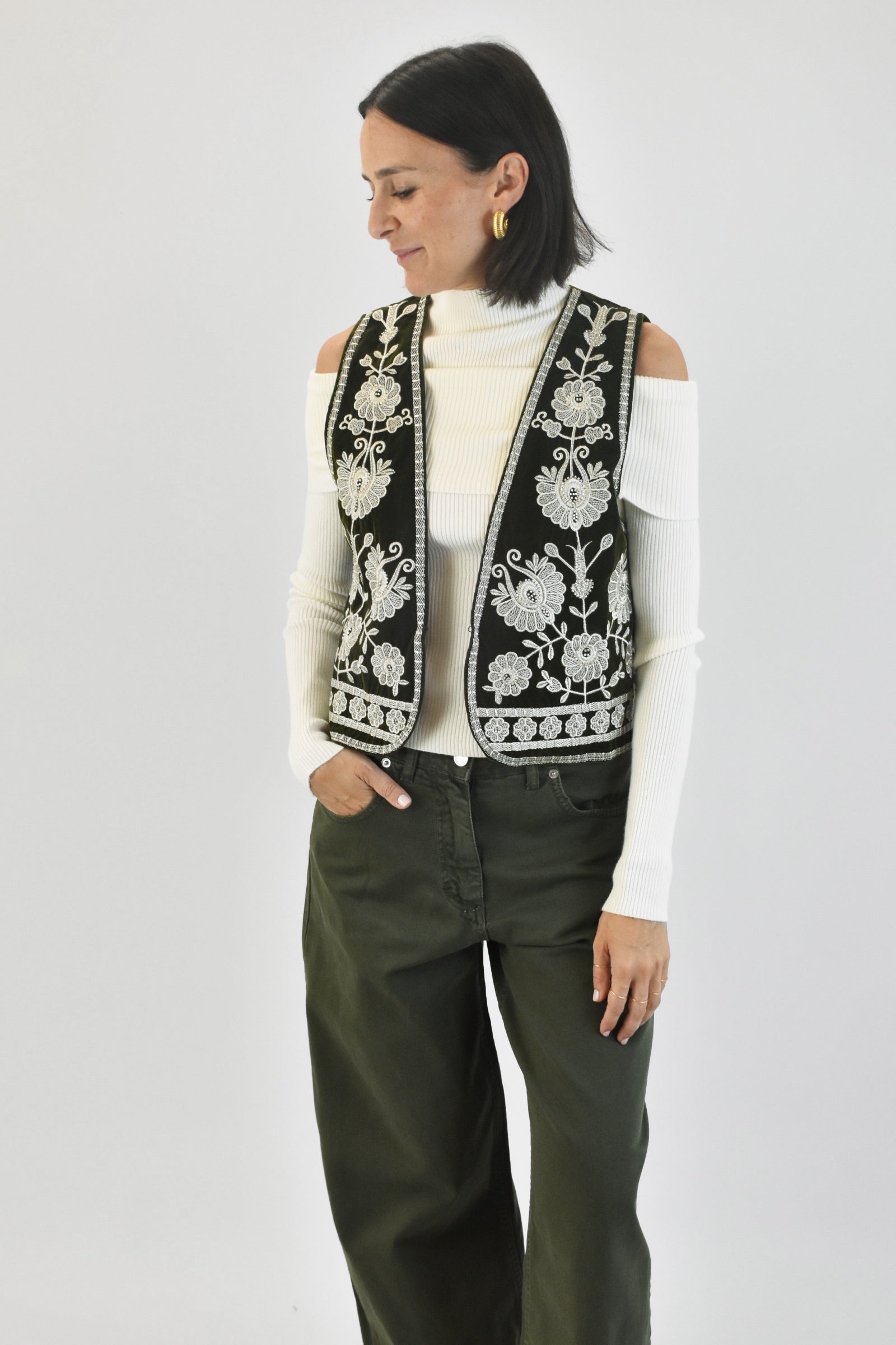 Gilet ricamato