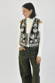 Gilet ricamato