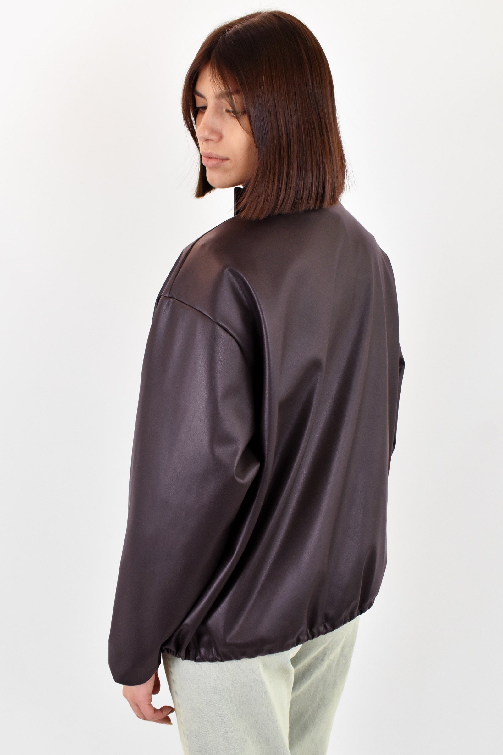 Maxi bomber ecopelle