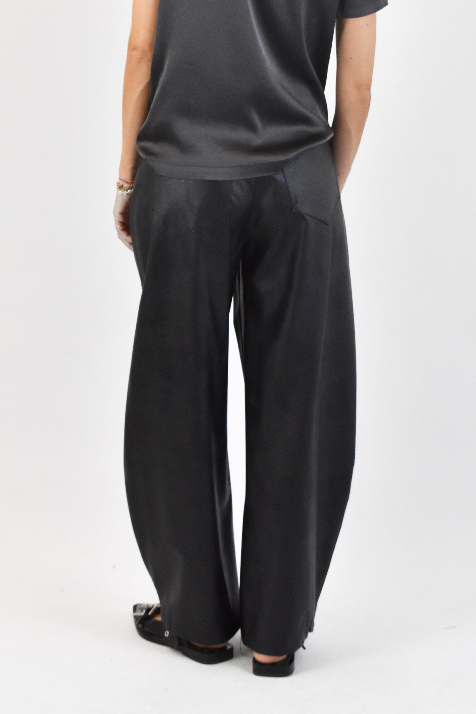 Pantalone balloon ecopelle