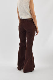 Pantalone velluto coste zampa