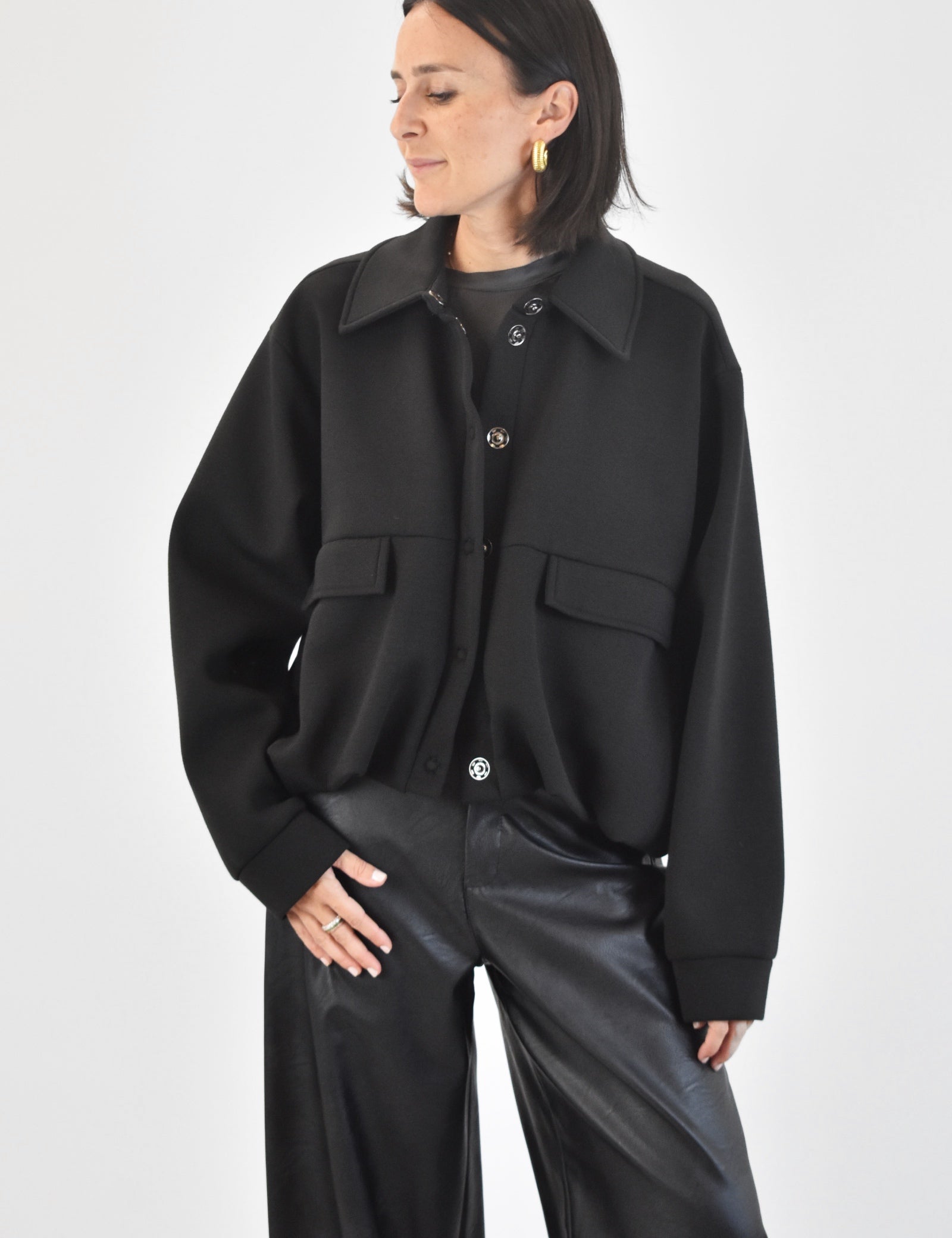 Bomber neoprene colletto