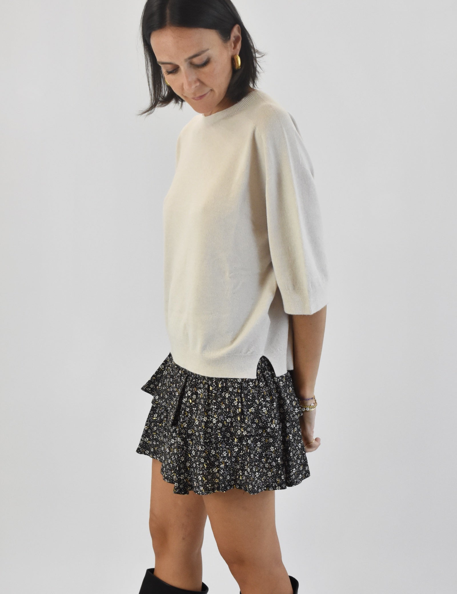 Maglia mezza manica girocollo