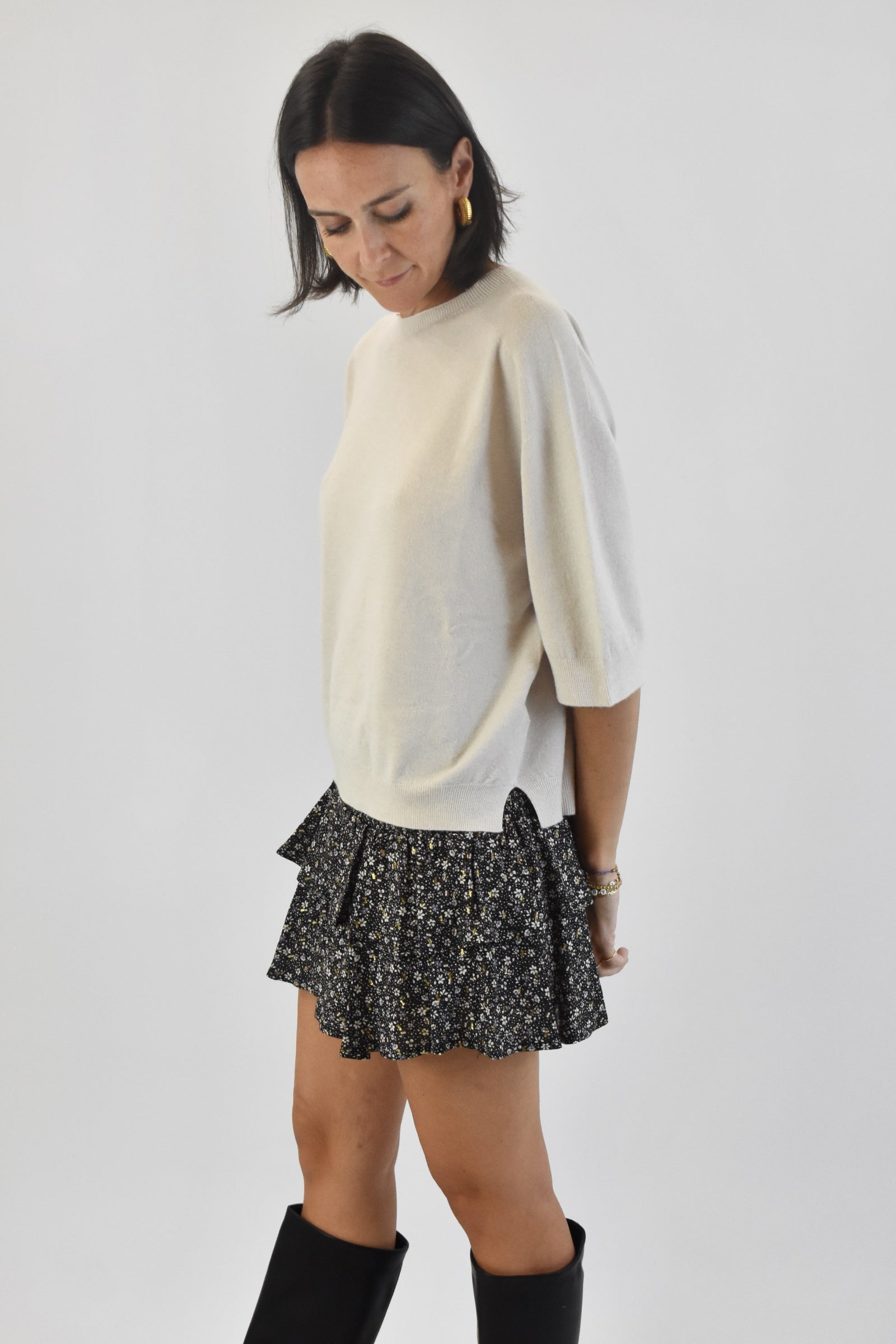 Maglia mezza manica girocollo