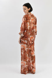 Pantalone ampio fantasia