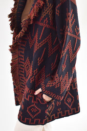Cardigan jaquard tramato