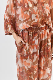 Pantalone ampio fantasia
