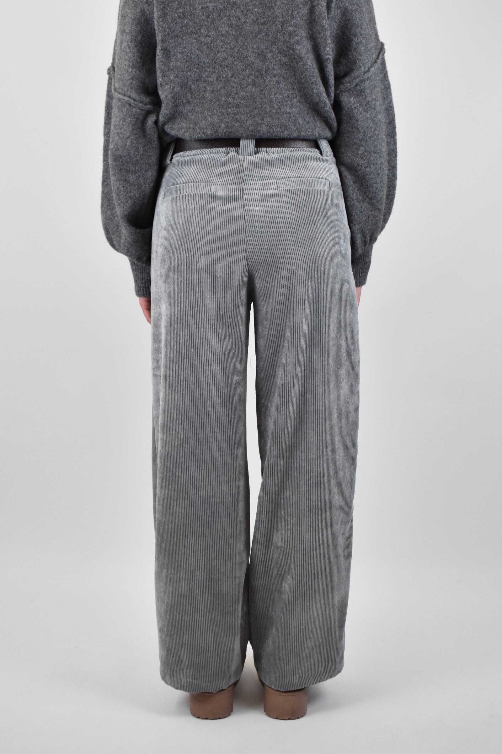 Pantalone velluto palazzo