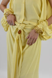 Camicia crop manica aperta