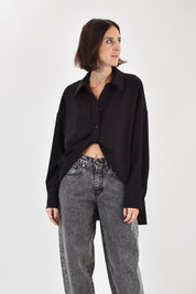 Camicia oversize annodata
