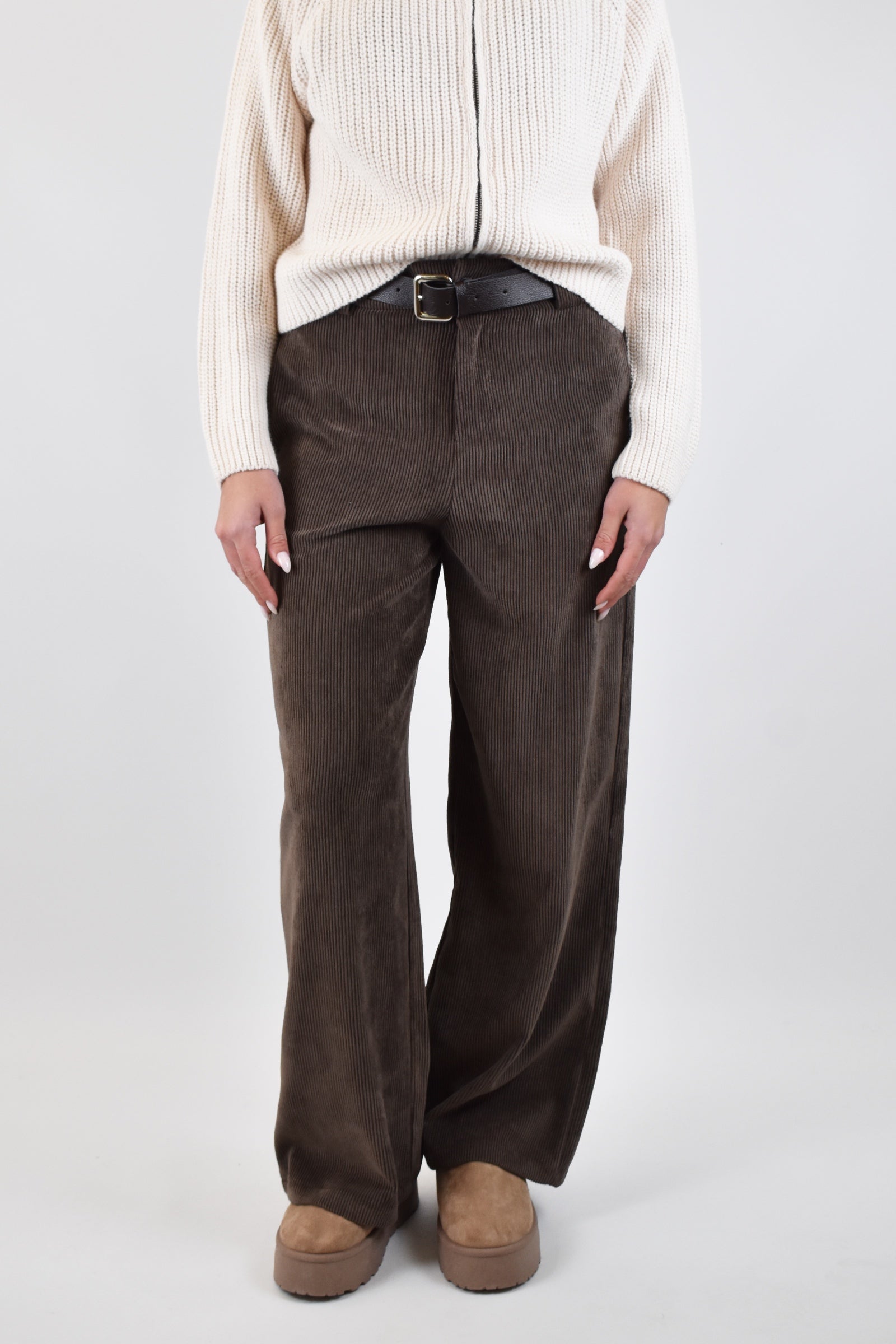 Pantalone velluto palazzo