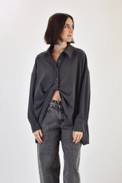 Camicia oversize annodata