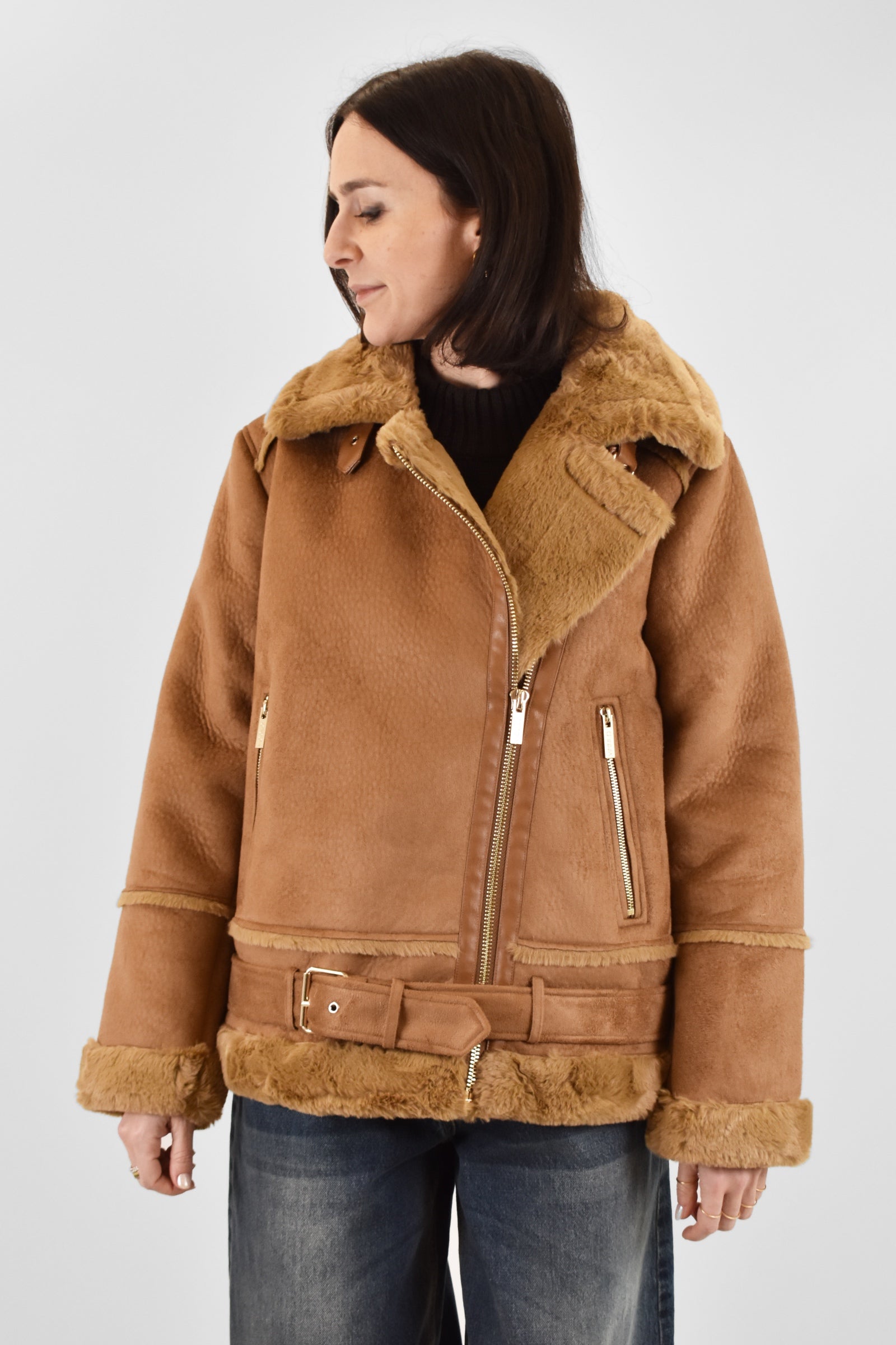 Ecomontone con cintura