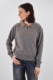 Maglia polo 80% lana