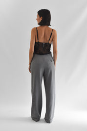 Pantalone ampio risvolto