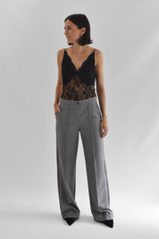 Pantalone ampio risvolto