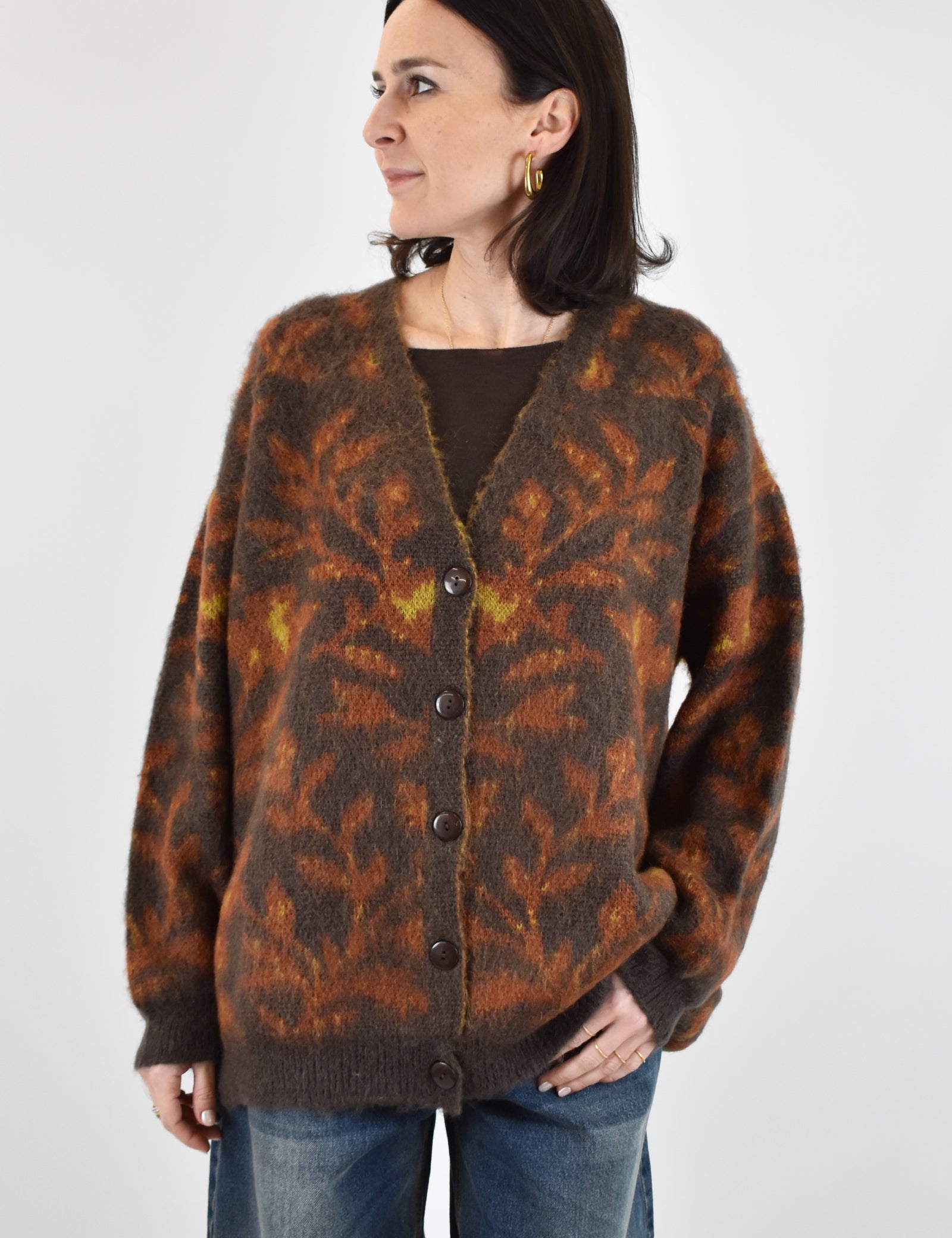 Cardigan jaquard fantasia