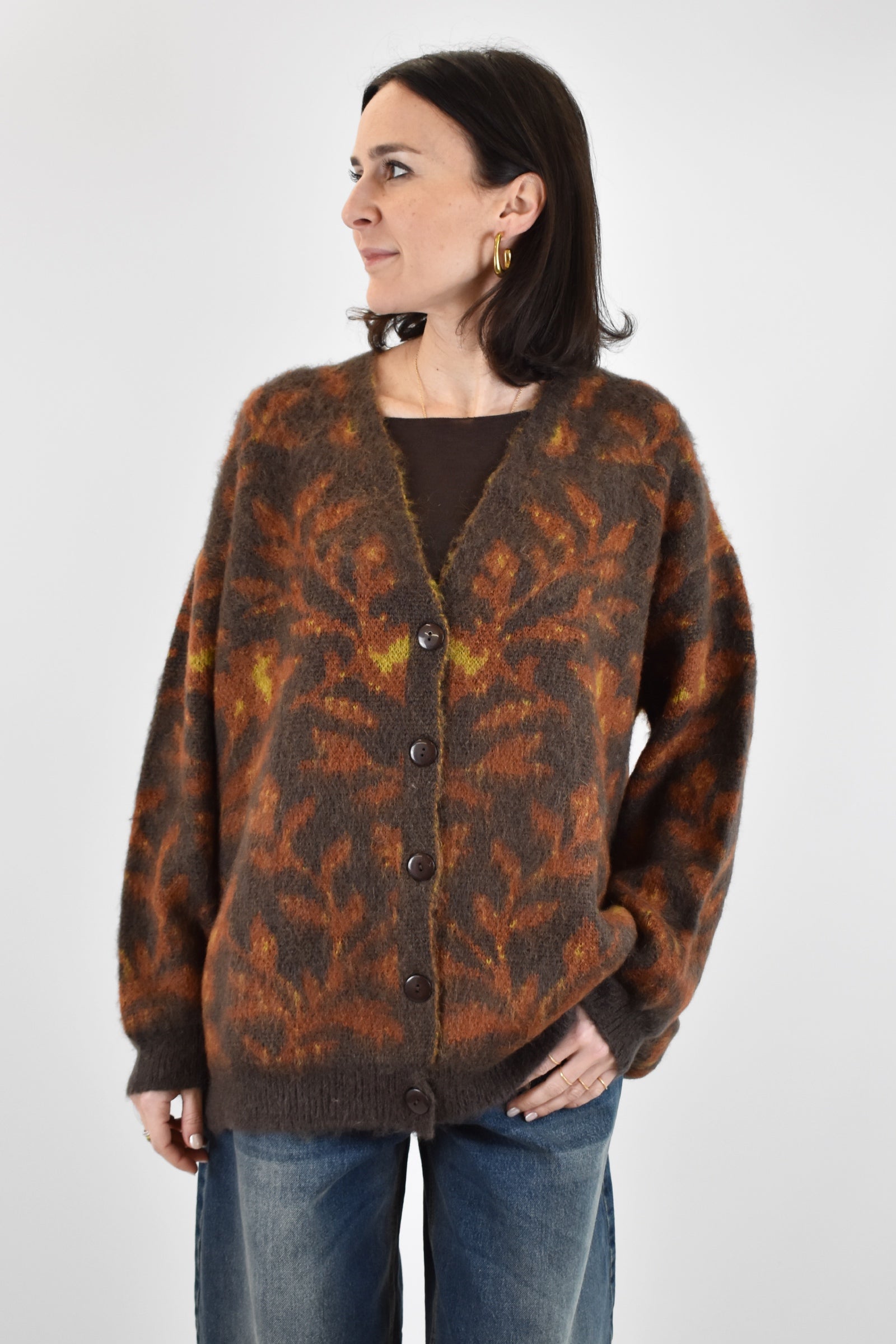 Cardigan jaquard fantasia